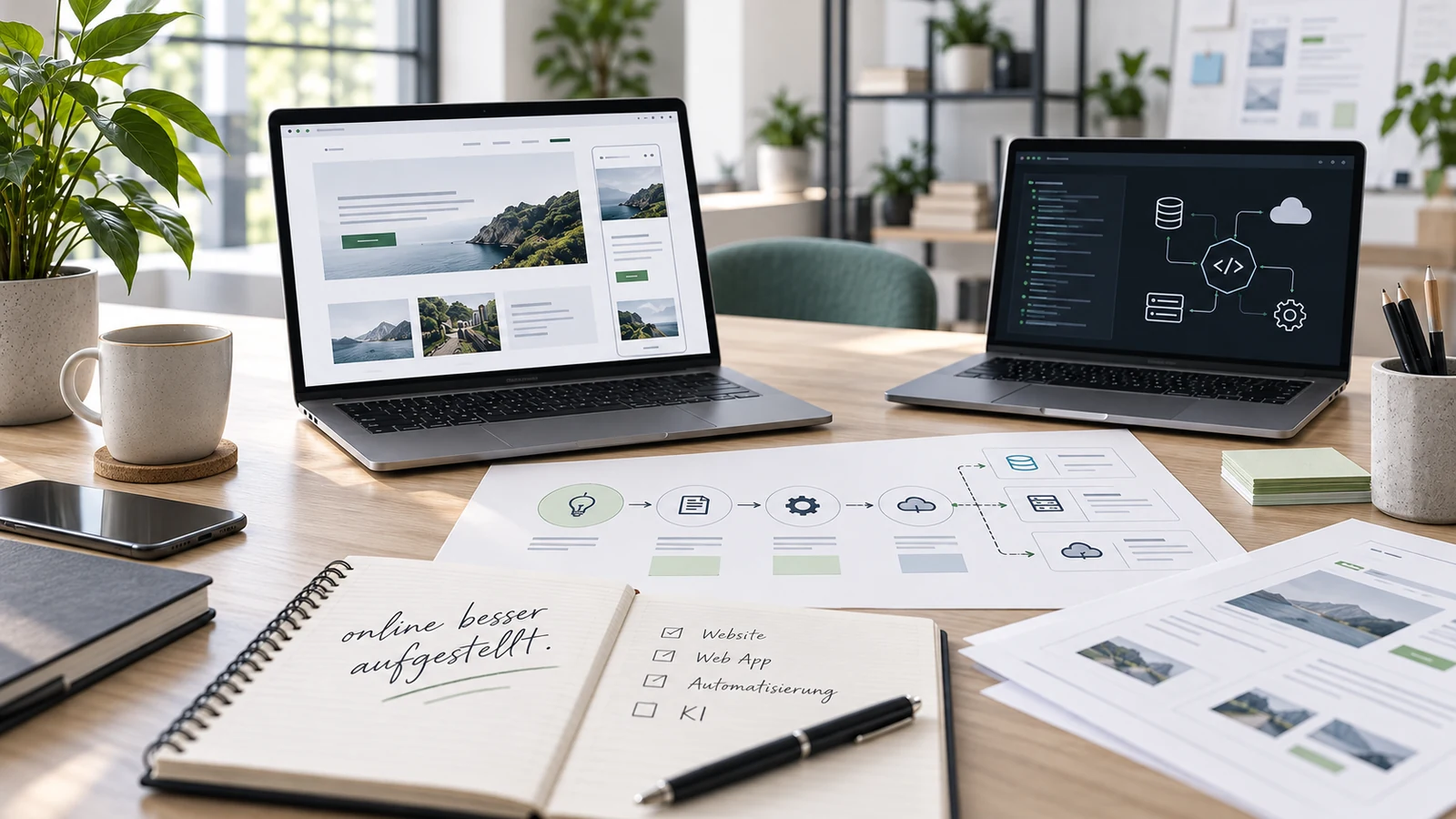 Workshopraum für KI-Integration, Automatisierung und digitale Prozessentwicklung